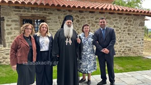 Παρουσία Μενδώνη τα εγκαίνια του Ι.Ν. Αγίου Γεωργίου Οξύνειας 